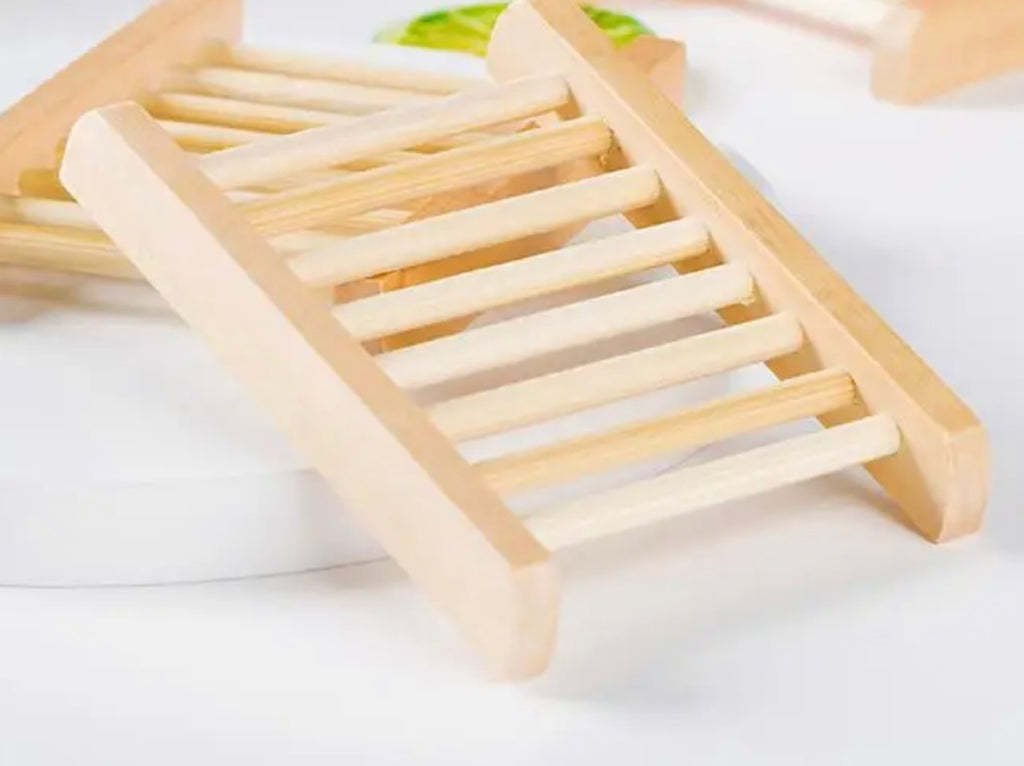 Natural Wooden Soap Rack